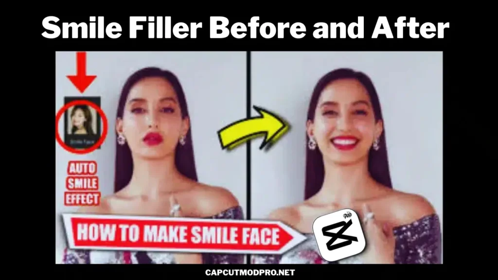 Capcut pro apk add smile effect